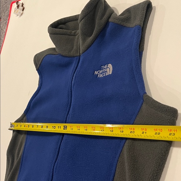The North Face Blue and Gray Fleece Vest woman’s XL - Picture 5 of 5